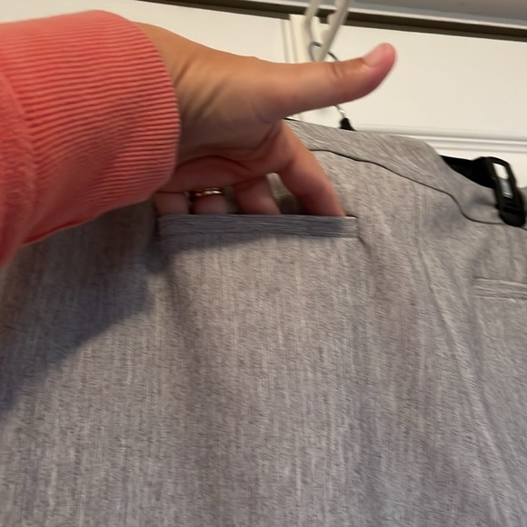 Women’s Sag Habor Stretch Sz 14P career pants. Light gray. Front& back pockets - Picture 5 of 8